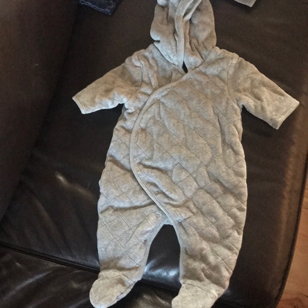 Baby Gap - velour “warmie” suit 0-3 months